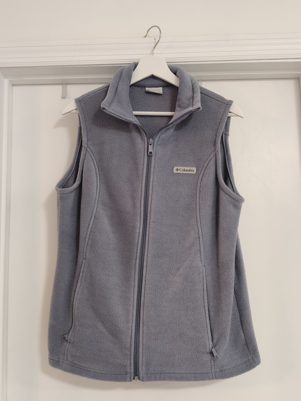 Columbia Lilac-Gray Fleece Vest - Zip Front